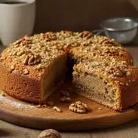 کیک گردویی و خانگی برای عصر پاییزی