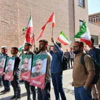 راهپیمایی ضد استکباری دانشجویان و اساتید دانشگاه صنعتی شریف