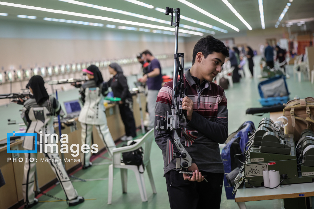 تمرین تیم ملی تیراندازی با تفنگ در مصر