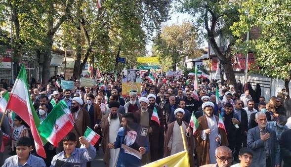 راهپیمایی ۱۳ آبان در شهرستان‌های استان تهران