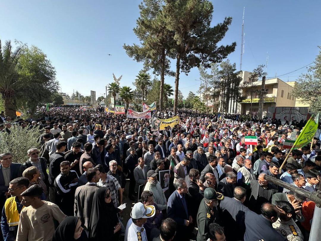 عکس/تصاویری از راهپیمایی ۱۳ آبان در زاهدان