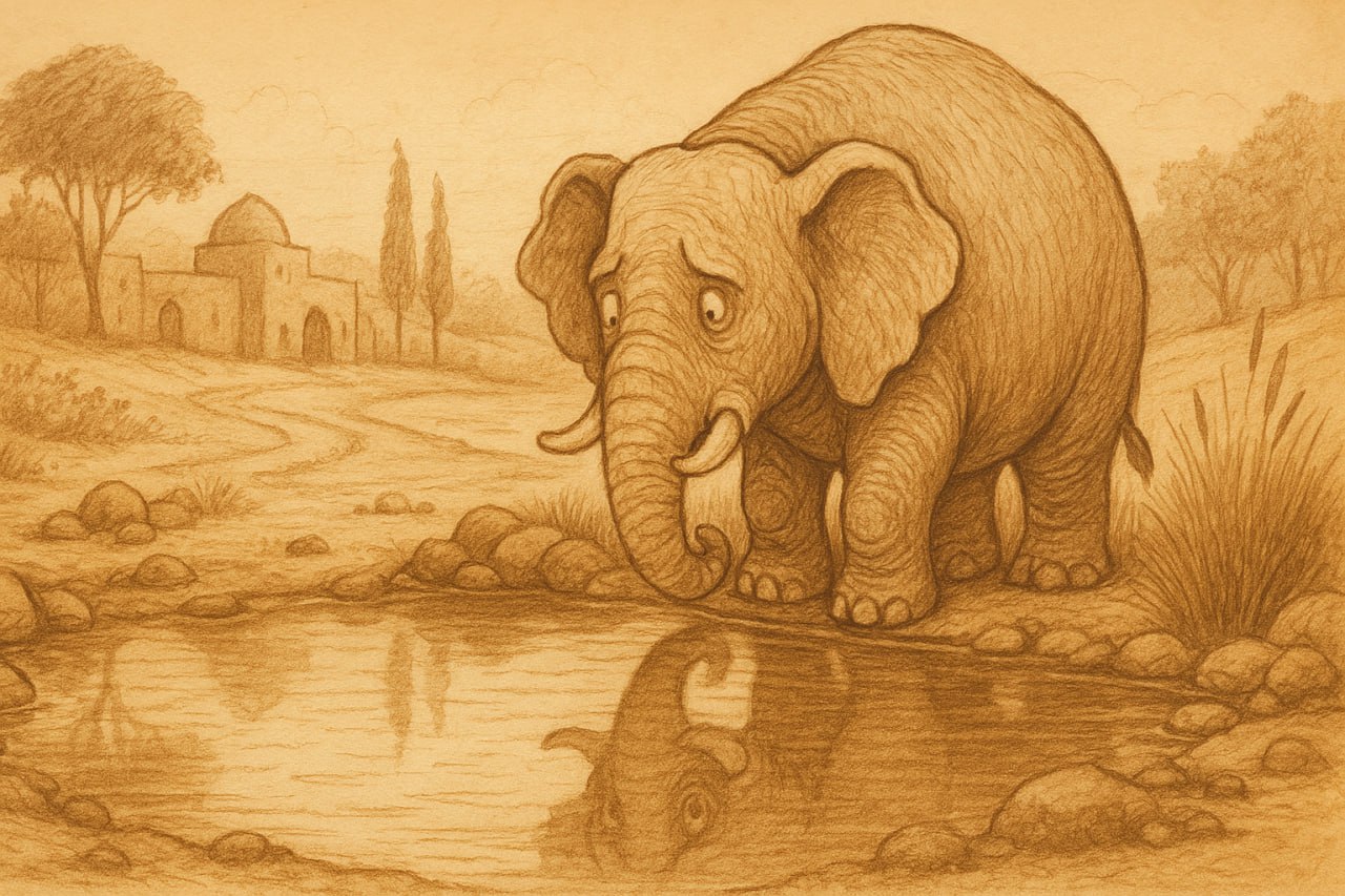 فیلی که از خودش می‌ترسید