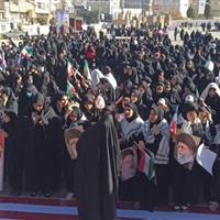 گزارش میدانی از راهپیمایی ۱۳ آبان در ایلام