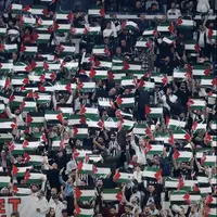 عکس/ حمایت هواداران تیم فوتبال بشیکتاش ترکیه از فلسطین