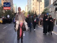 ابتکار جالب یک هموطن در حاشیه مراسم ۱۳ آبان