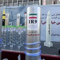 عکس/نمایش موشک و سانتریفیوژهای ایرانی در راهپیمایی ۱۳ آبان