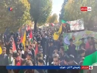 حضور پیر و جوان شهرکرد در راهپیمایی ۱۳ آبان