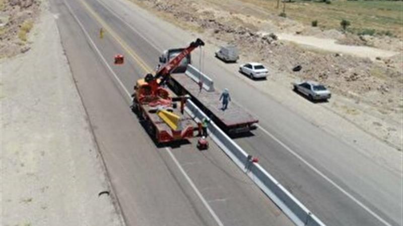 نصب ۱۳ کیلومتر نیوجرسی در محور‌های مواصلاتی ایلام