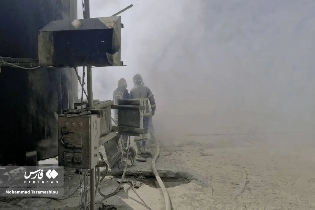 آتش‌سوزی در پالایشگاه نفت ایوانکی