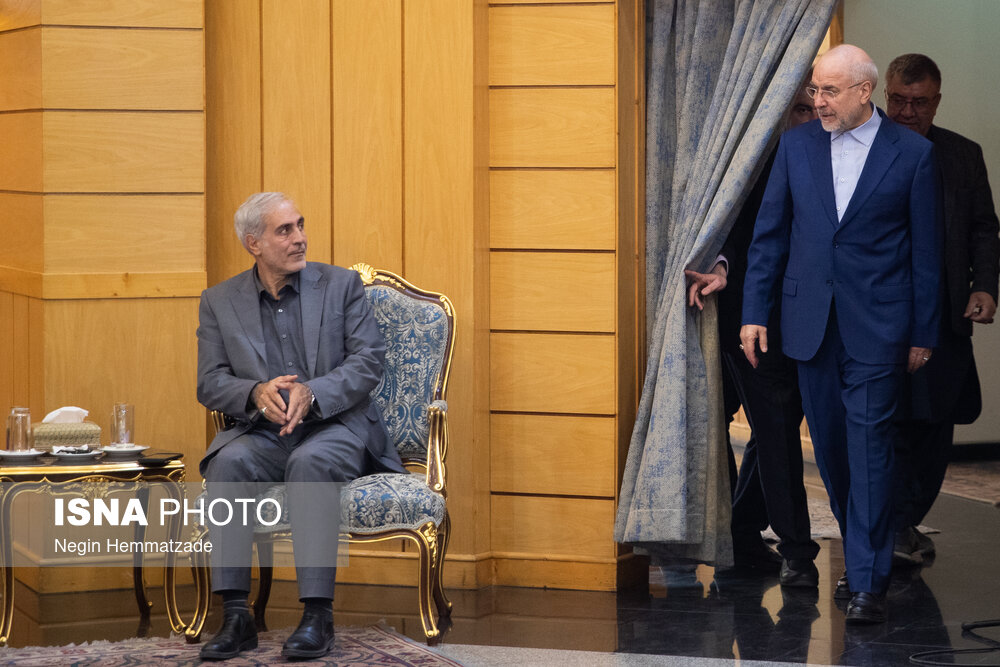 عکس/ مراسم بدرقه رسمی رئیس مجلس به کشور پاکستان