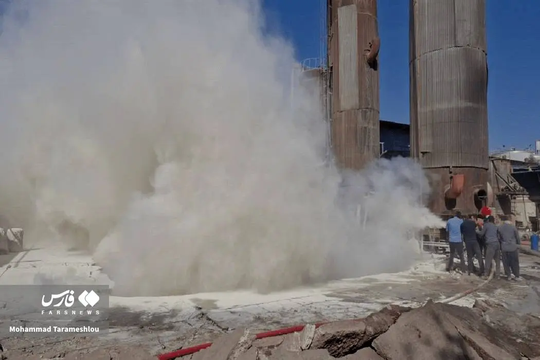 آتش‌سوزی در پالایشگاه نفت ایوانکی