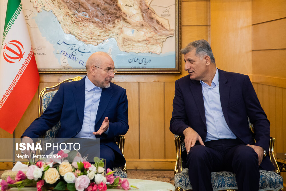 عکس/ مراسم بدرقه رسمی رئیس مجلس به کشور پاکستان