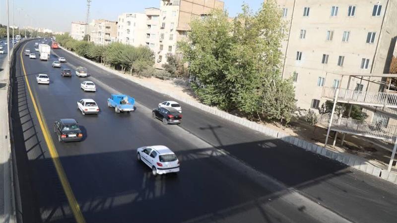 آزادراه کرج-قزوین از گلشهر تا پل مهرشهر تعریض شد