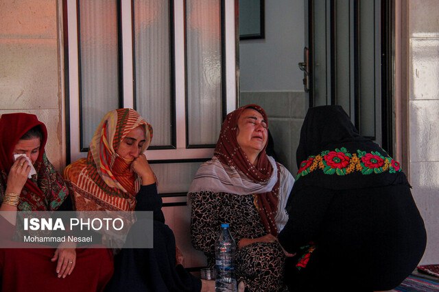 عکس/ سوگواری در زادگاه صابر کاظمی