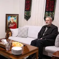 لاریجانی با خانواده شهید کاظمی دیدار کرد