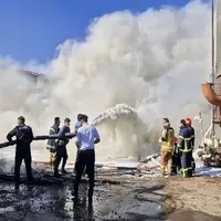 آتش‌سوزی در پالایشگاه نفت ایوانکی