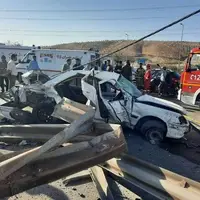 تصادف در محور بوئین‌زهرا - اشتهارد ۳ قربانی گرفت