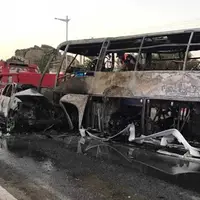 تصادف شدید اتوبوس با مینی‌بوس در یمن با 34 کشته