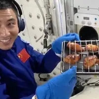 کباب درست کردن چینی ها در فضا!