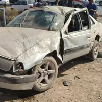 واژگونی خودروی حامل دانش‌آموزان یک کشته و چهار مصدوم داشت