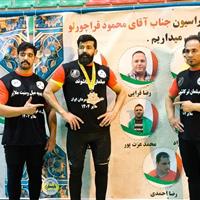 مدال برنز مسابقات قهرمانی قویترین مردان ایران به بافق رسید