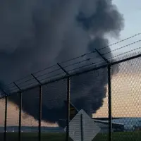 لحظه سقوط هواپیما در شهر لوئیزویل آمریکا