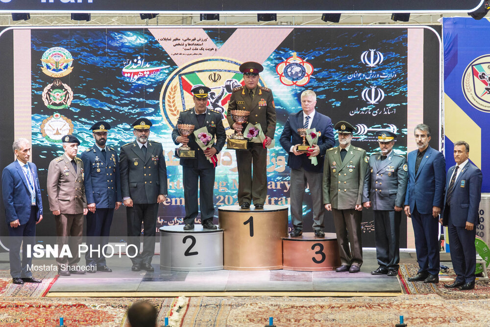 مراسم اختتامیه نخستین دوره مسابقات وزنهبرداری ارتشهای جهان در بابلسر