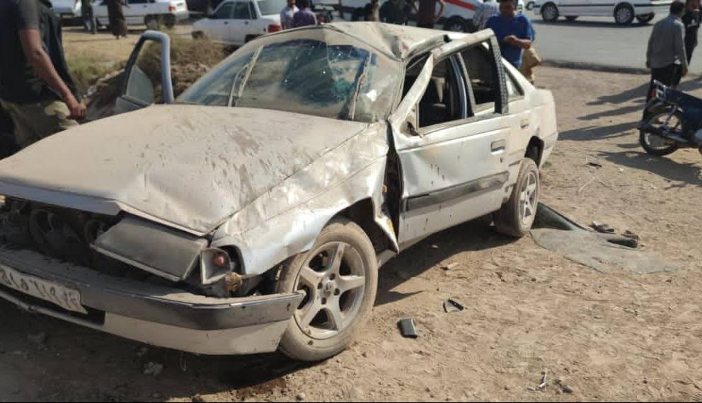 واژگونی خودروی حامل دانشآموزان یک کشته و چهار مصدوم داشت