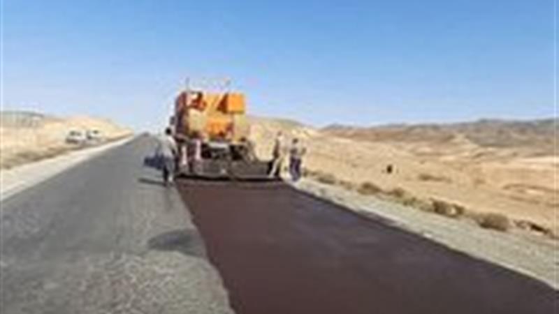 دو کیلومتر از محور یزد - طبس بهسازی شد