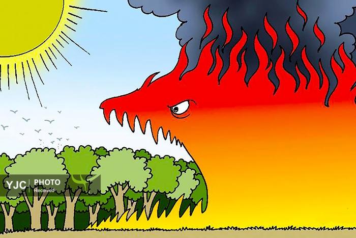 کاریکاتور به مناسبت روز مازندران؛ طبرستان در محاصره تبر‌های جنگل‌خواران