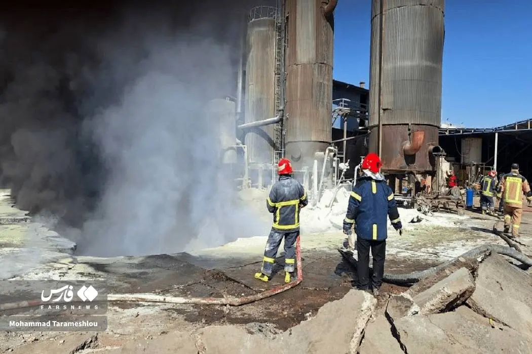 آتش‌سوزی در پالایشگاه نفت ایوانکی