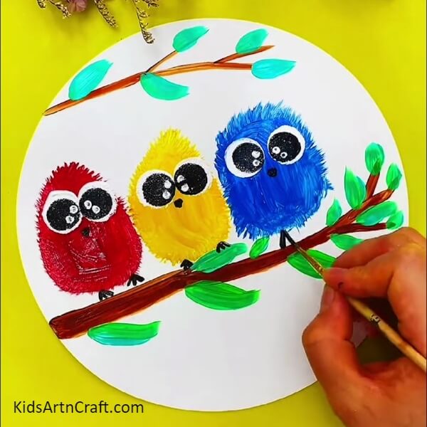 آموزش تصویری ساخت پرنده‌های رنگی