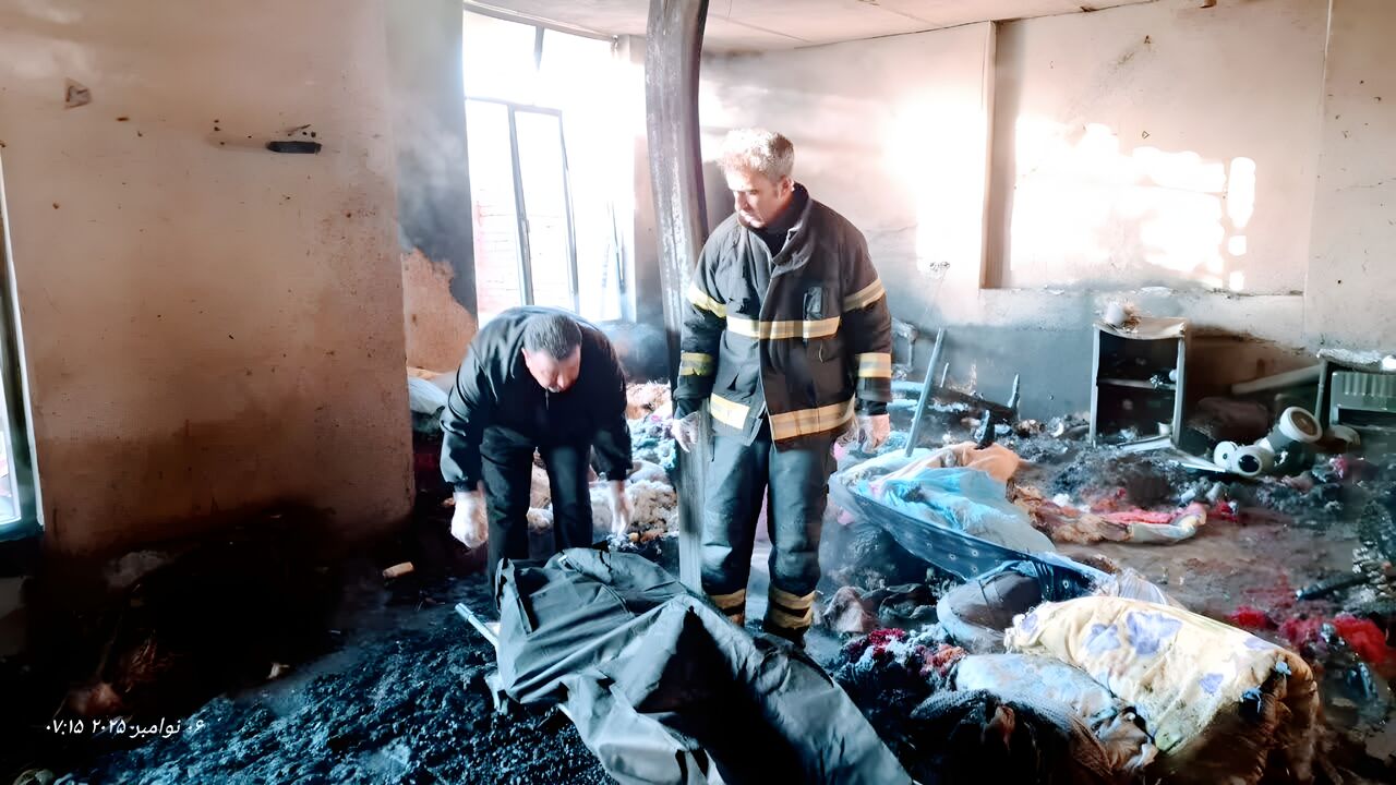 فوت دلخراش بانوی مسن بر اثر آتشسوزی در گوگد گلپایگان