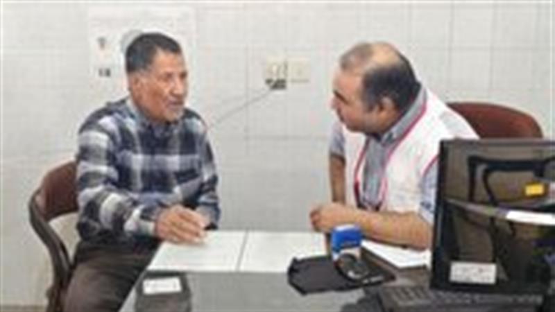 خدمت بیمنت کاروان سلامت هلالاحمر به روستای بساب بافق