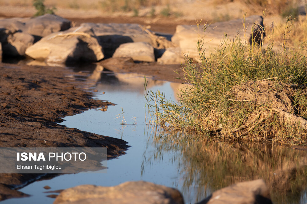 عکس/ قزل اوزن؛ آیینهی بحران آب ایران