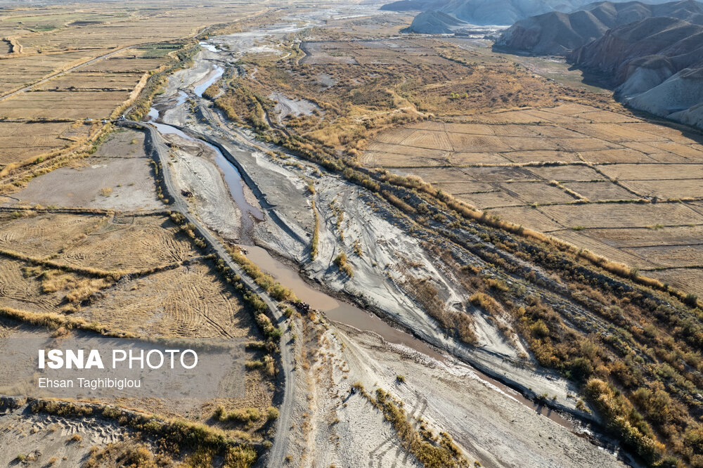 عکس/ قزل اوزن؛ آیینهی بحران آب ایران