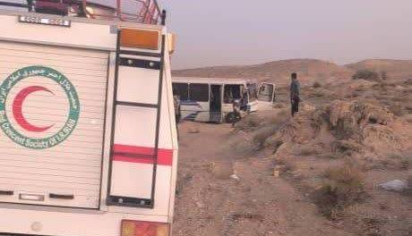 واژگونی مینیبوس در جاده نیریز به سیرجان با 3 مصدوم