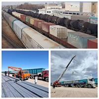 نخستین محموله شمش آهن از ایستگاه خرمدره زنجان عازم ترکیه شد