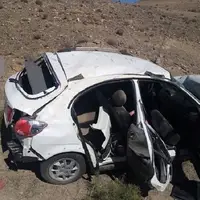 کودک سه‌ساله قربانی واژگونی خودرو کوییک در محور شیراز - اصفهان