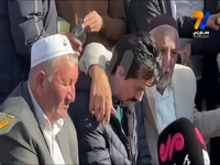 اشکهای بی امان فرهاد قائمی در آغوش پدر صابر کاظمی