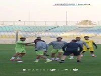 کلکل جالب اوسمار و کنعانیزادگان در تمرین