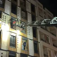 آتشسوزی ساختمان اداری در بزرگراه ستاری تهران