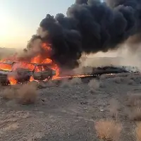تصادف مرگبار دو سوخت بر در منطقه توکهور و هشت‌بندی هرمزگان