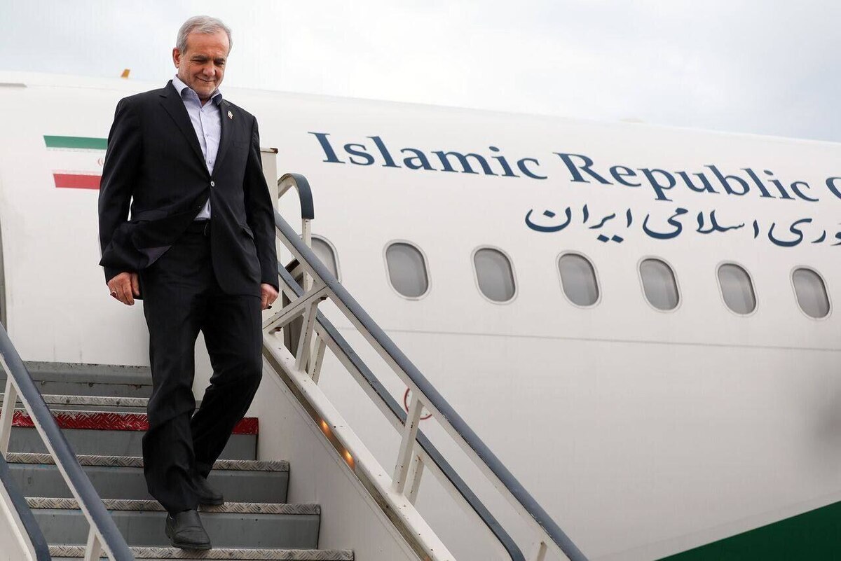 پزشکیان وارد سنندج شد