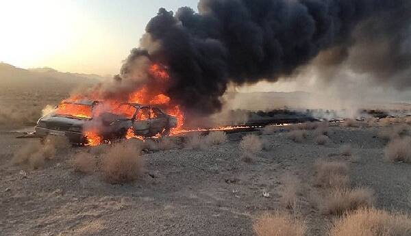 تصادف مرگبار دو سوخت بر در منطقه توکهور و هشتبندی هرمزگان