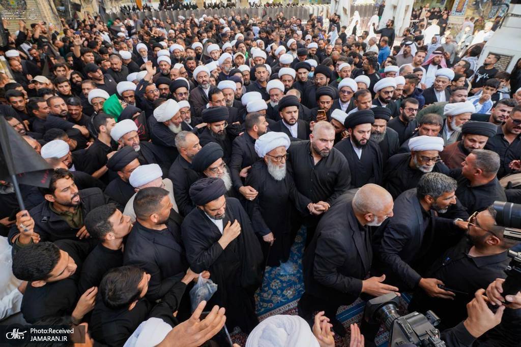 📸 مراسم عزاداری شهادت حضرت فاطمه (س) در حرم امام علی (ع)