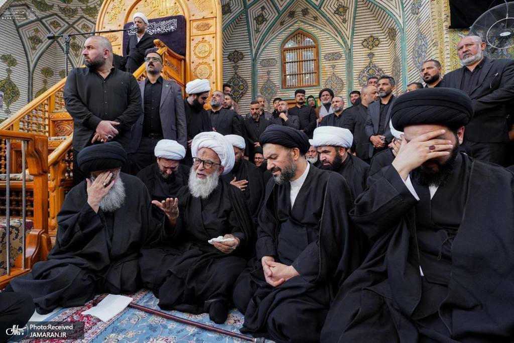 📸 مراسم عزاداری شهادت حضرت فاطمه (س) در حرم امام علی (ع)
