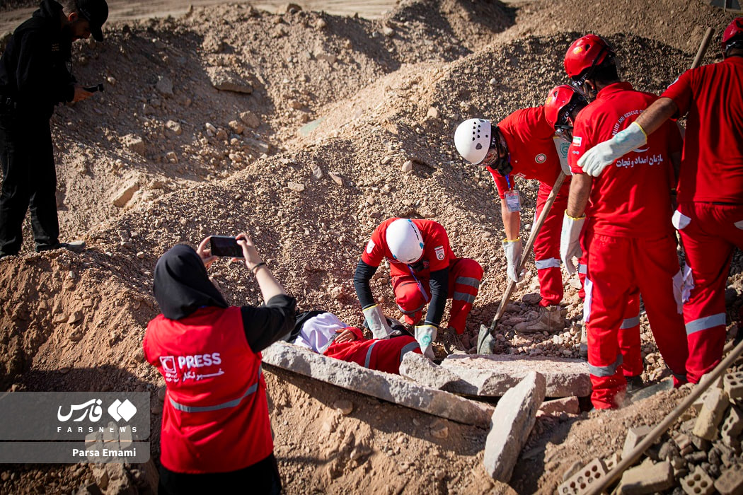عکس/ مانور زلزله در سمنان