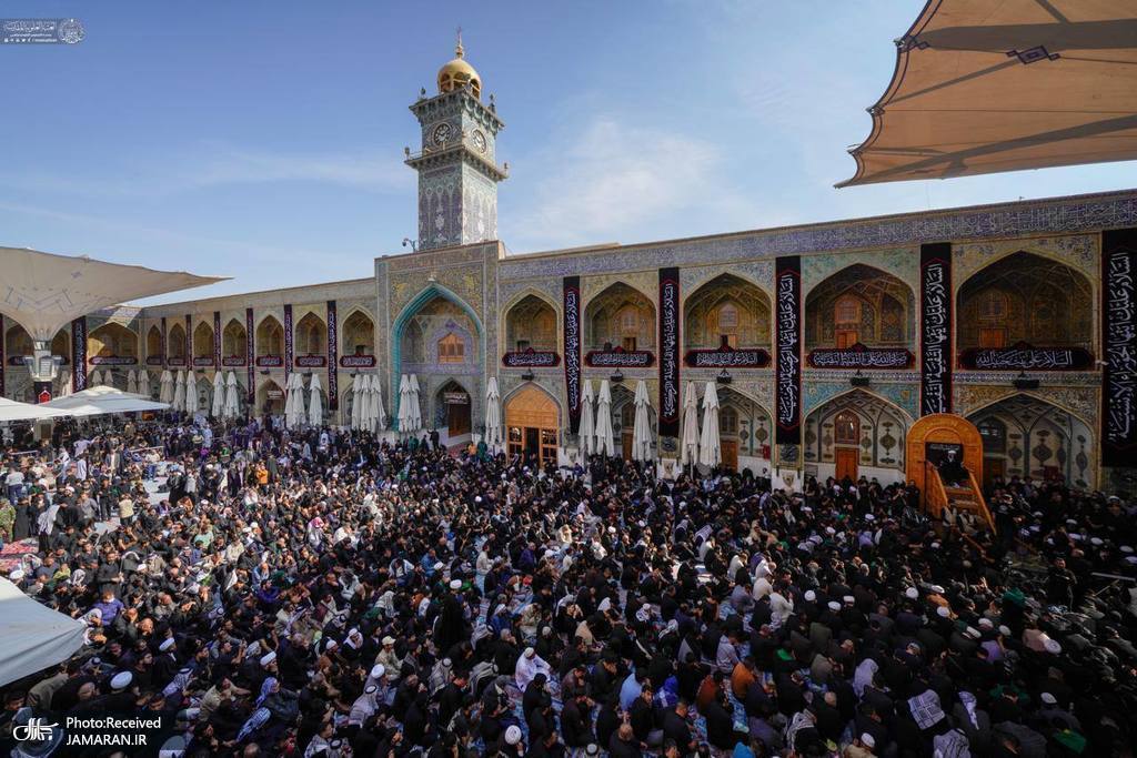 📸 مراسم عزاداری شهادت حضرت فاطمه (س) در حرم امام علی (ع)