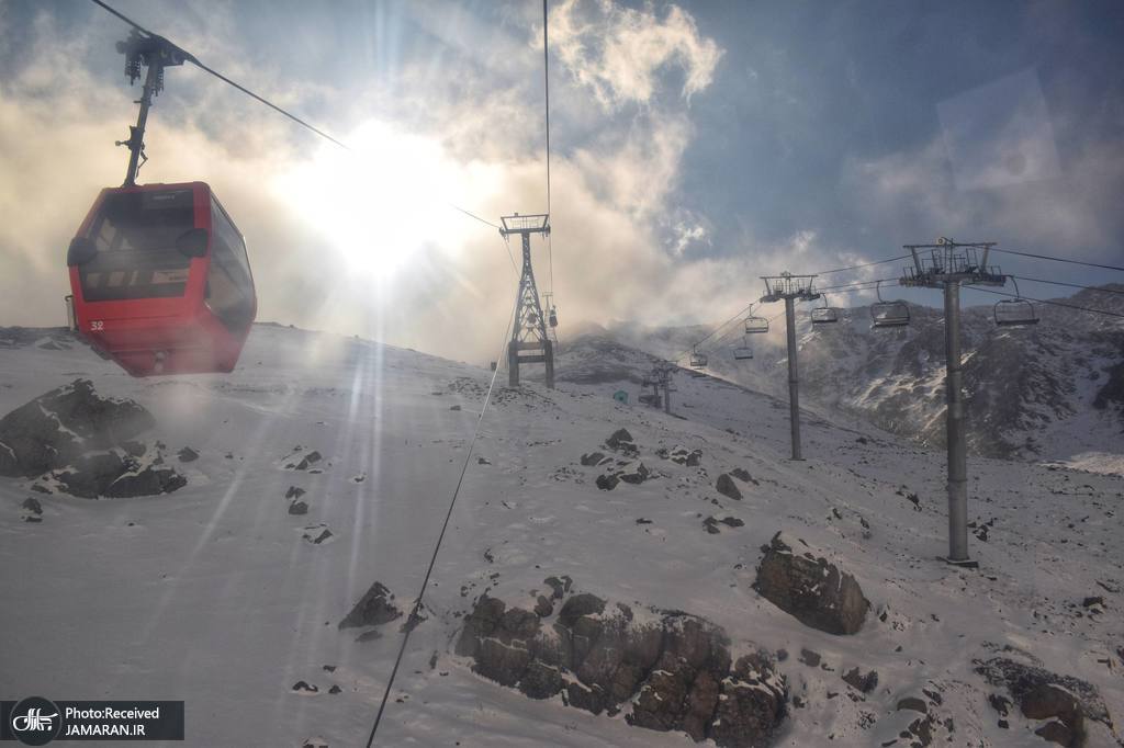 بارش برف تازه در کشمیر هند